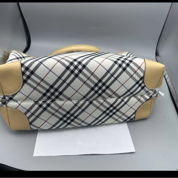 BURBERRY Nova Check medium Tote Bag Canvas Beige - Picture 2 of 8